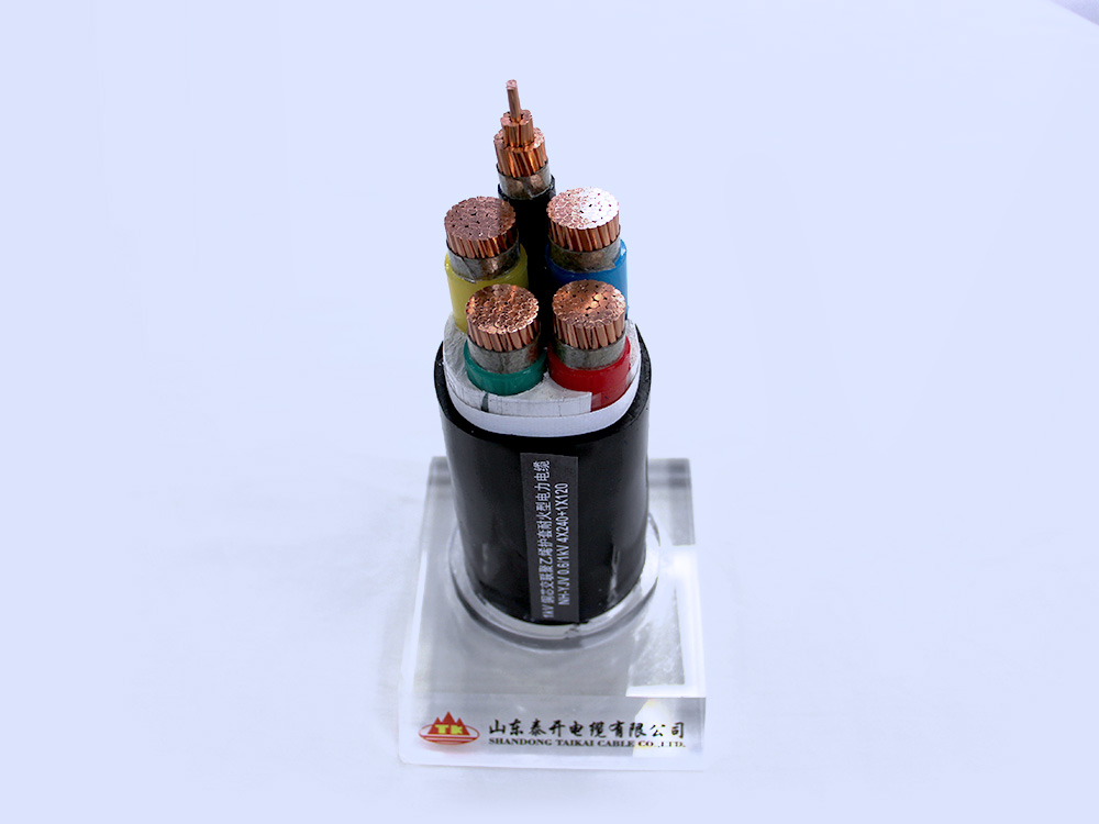 1kV銅芯交聯(lián)聚乙烯護(hù)套耐火型電力電纜NH-YJV0.61kV4×240+1×120